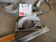 Metabo cordless circular saw (no battery) & x2 spirit levels Please note; This LOT is located at