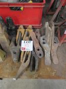 Selection of various excavator bucket teeth and adapters Please note; This LOT is located at