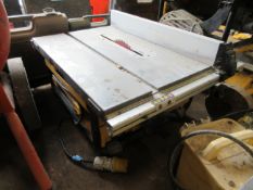 Dewalt DW745-LX 110v table saw Please note; This LOT is located at Roadform House, Milber Trading