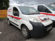 Peugeot Bipper 1.4 HDi 70 S car derived van Registration: WD11 BVJ Recorded mileage: 197,775 MOT: