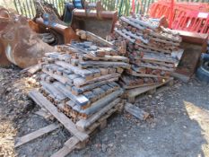 Two part pallets of various used excavator track pads Please note; This LOT is located at Roadform