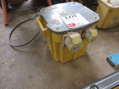 Defender 110v powertool transformer 230v input 5.0KvA Please note; This LOT is located at Roadform