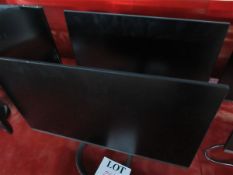 Two desktop monitors Please note; This LOT is located at Stoneford Farm, Steamalong, Isle Abbotts,