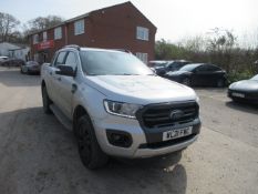 Ford Ranger Wildtrak 2.0 Eco Blue 213 double cab pick-up reg no. WL21 FWC, DOR 17.06.21, MOT 16.06.