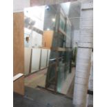 Assorted size and thickness clear and mirrored glass, as lotted