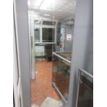 Wall mounted curved mirror, 600 x 1800mm