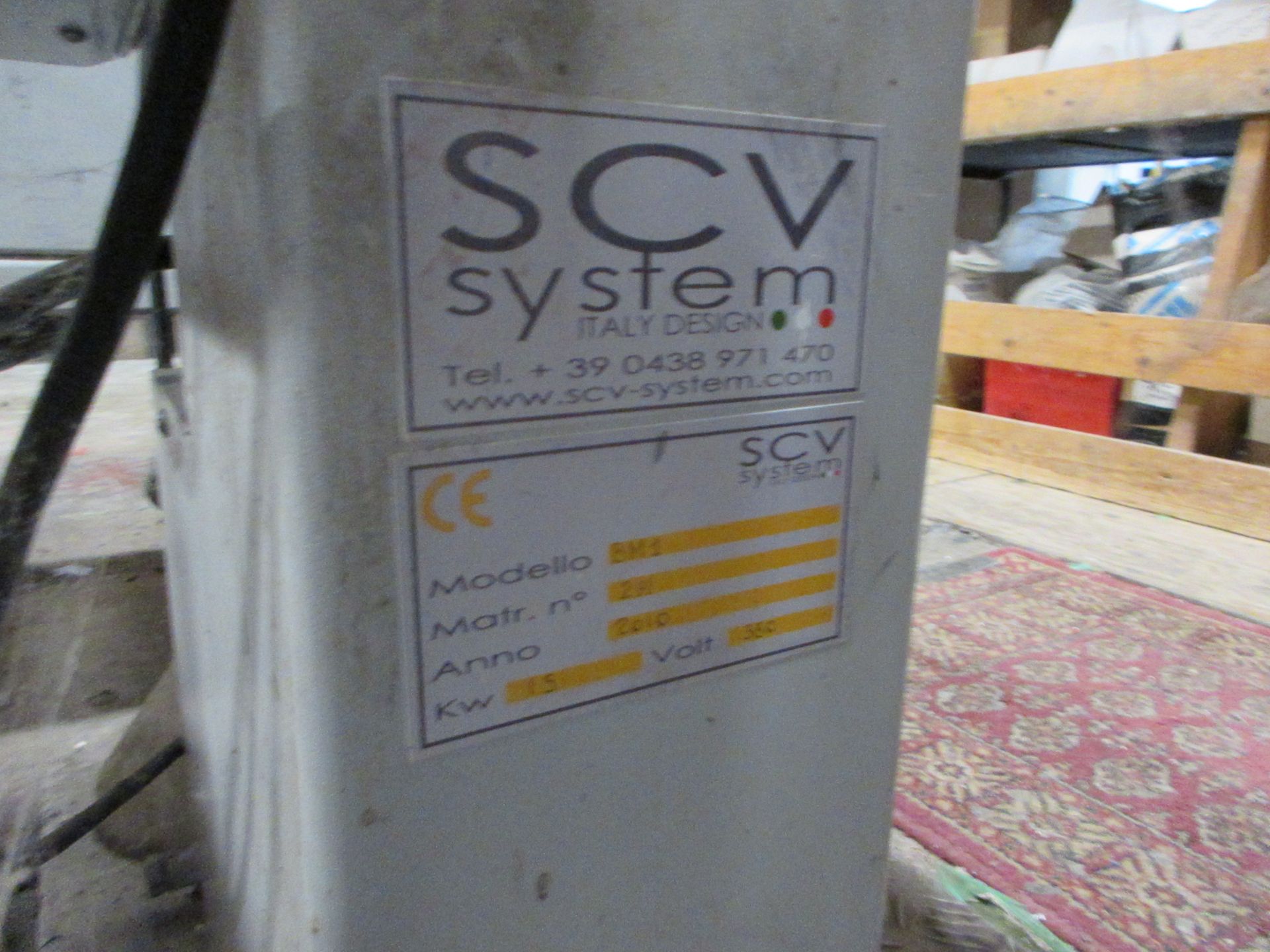 SCV System BM1 system, serial no. 291 (2010) with belt conveyor 2000 x 30mm PoWRA: A ‘point of work’ - Image 3 of 4