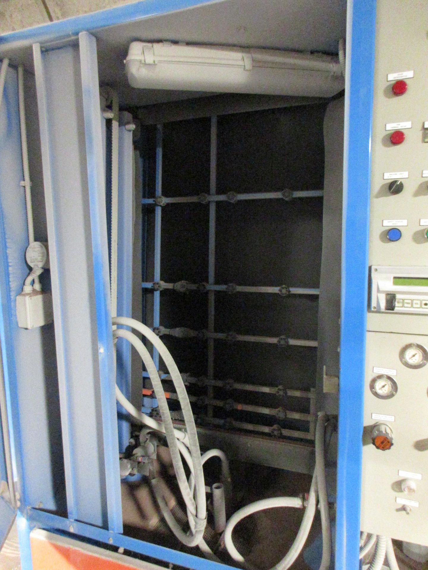 FP Mistral 1200 sand blaster, serial no. 70196 (1996), 2 x 1300 x 1300mm vertical table RAMS: A risk - Image 8 of 9