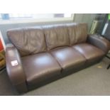 Leatherette 3 seater settee