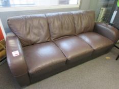 Leatherette 3 seater settee