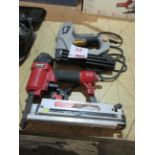Clarke Air pneumatic staple gun and Titan staple gun, 240v