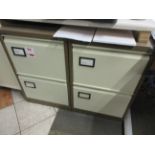 Two metal 2drawer filing cabinets