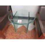 Glass circular coffee table, dia. 600mm