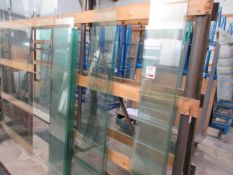 Assorted size and thickness clear glass, as lotted