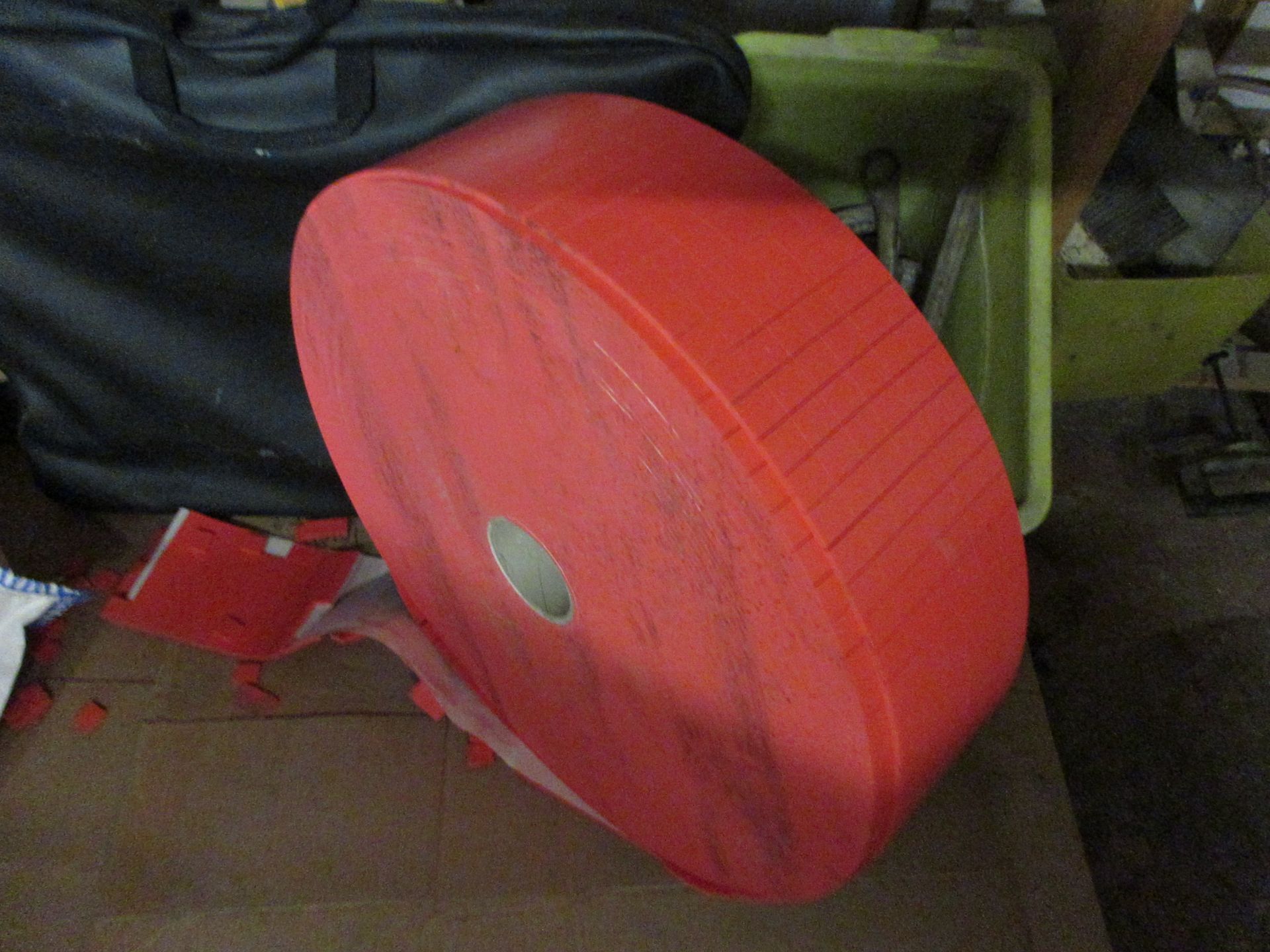 Loose contents of storage room to include fuel cans, pedestal fans, tools, hand tools, microwaves, - Image 6 of 9