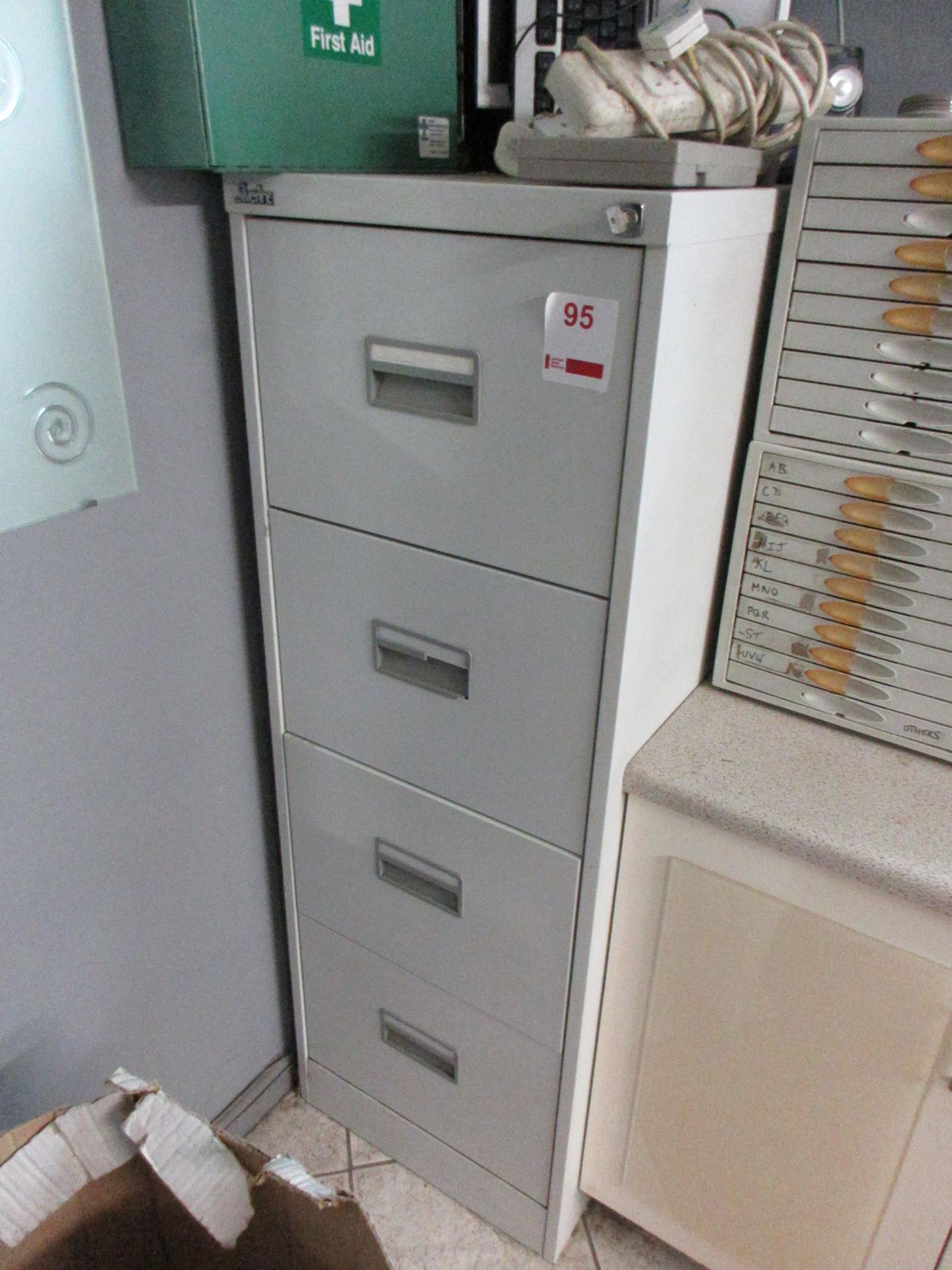 Metal 4drawer filing cabinet