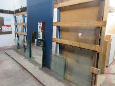 Assorted size and thickness clear and mirrored glass, as lotted