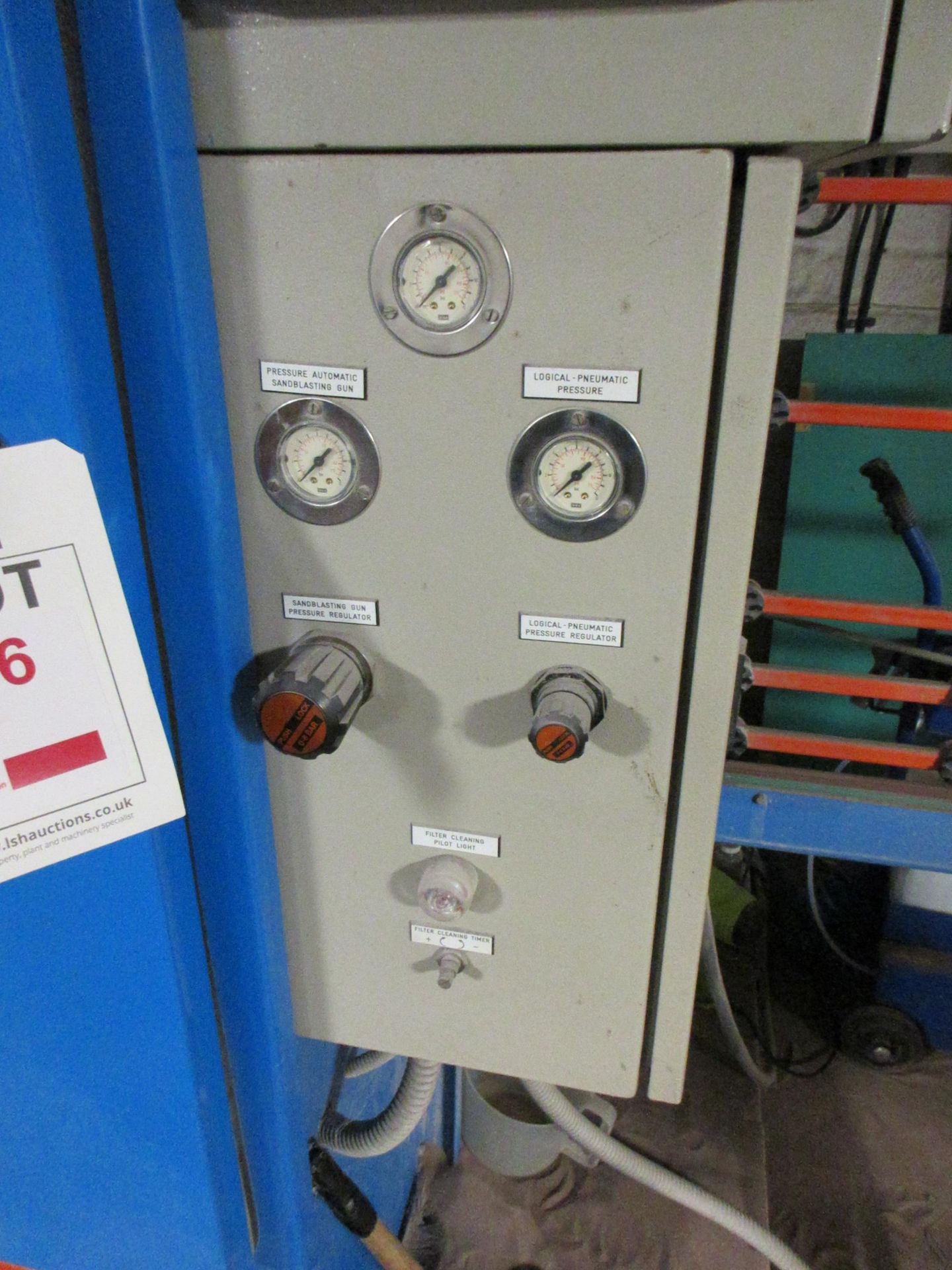 FP Mistral 1200 sand blaster, serial no. 70196 (1996), 2 x 1300 x 1300mm vertical table RAMS: A risk - Image 3 of 9