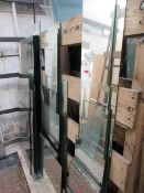 Assorted size and thickness clear and smoked glass, as lotted