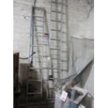 Two various aluminium ladders