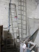 Two various aluminium ladders