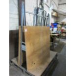 Static forkliftable metal frame double sided glass racks, 1500 x 1150 x H:2000mm