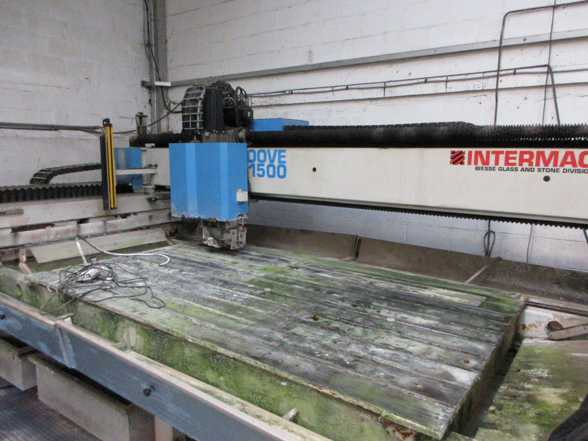 Intermec Biesse glass & stone Master Groove 1500 CNC bridge type stone and glass cutting machine - Image 2 of 9