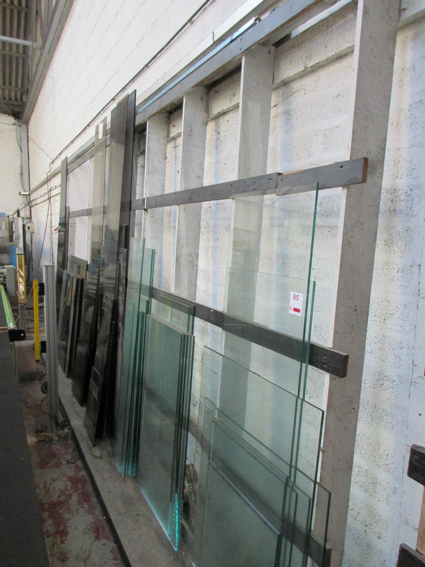 Assorted size and thickness clear and smoked glass, as lotted