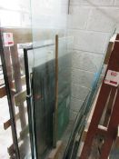 Assorted size clear and frosted glazed units