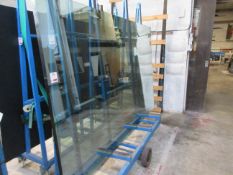 Ten sheets of clear glass, 2550 x 1600 x 4mm, as lotted