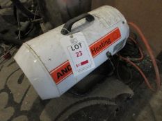 Andrews Heated space heater, 240b