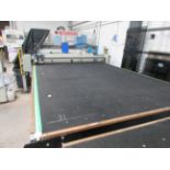 MTL CNC Cougar XY ED Glass cutting table, serial no. MTLCOUED118R, & bench, with Makita SRS glass