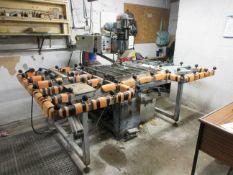 Metral TDIA glass drill, table size 700 x 750mm, overall table size 2500 x 1500mm, serial no. T370 5