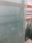 Assorted size and thickness security and clear glass, as lotted