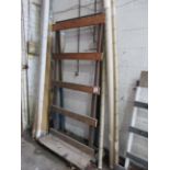 Static metal frame single sided glass rack, 1000 x 600 x H:2200mm
