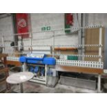 Battellino FP4 glass straight edge grinding machine, serial no. 121 (2017), 4900 x 1350mm roller