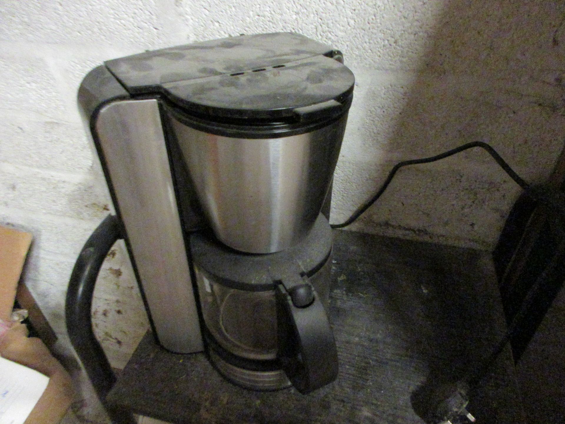 Loose contents of storage room to include fuel cans, pedestal fans, tools, hand tools, microwaves, - Image 8 of 9