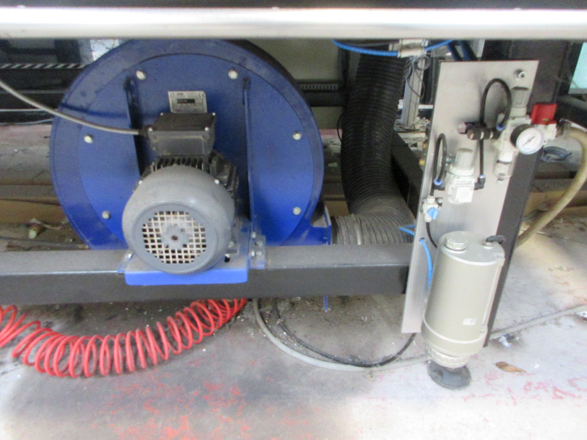 MTL CNC Cougar XY ED Glass cutting table, serial no. MTLCOUED118R, & bench, with Makita SRS glass - Image 5 of 7