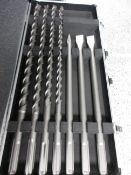 Metabo 7 piece drill bit/chisel set for SDS-MOX hammers