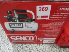 Senco AC4504 4 litre compressor, boxed