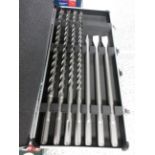 Metabo 7 piece drill bit/chisel set for SDS-MOX hammers