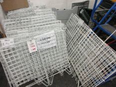 Quantity of foldable shop display baskets