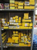 Quantity of assorted Dewalt fastenings including blue tip bolts, hammer screws, pins, concrete