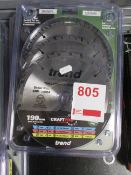 Five 3-pack of Trend Craft Pro Tungsten carbide tip 190mm saw blades