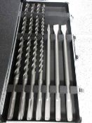 Metabo 7 piece drill bit/chisel set for SDS-MOX hammers