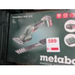 Metabo PowerMaxx SGS 12 Q 12v cordless shrub & grass shears with battery & charger, boxed
