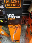 Black & Decker GL7033 700w 33cm strimmer, 240v, boxed