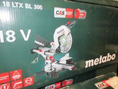 Metabo KGS 18 LTX BL 305 cordless compound sliding mitre saw, 110 x 305mm - body, boxed