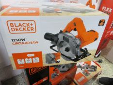 Black & Decker C512J0L 1250w circular saw, 240v, boxed