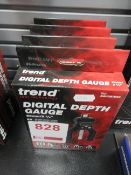 Four Trend digital depth gauges, 60mm, ref. GAUGE/D60, boxed